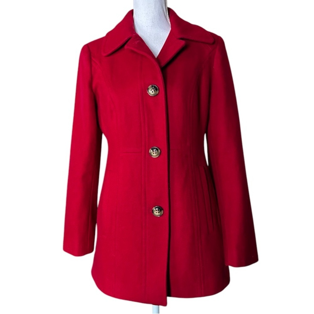 London Fog wool blend Red Women's Coat S